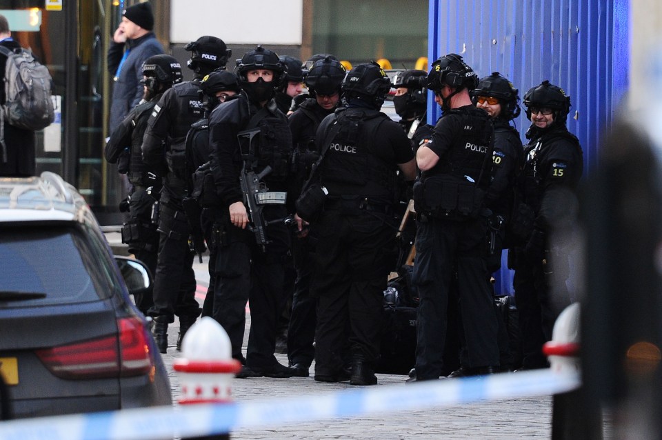 London Bridge remains on lockdown after police shot dead a terrorist this afternoon