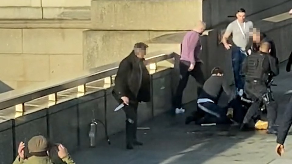 Bystanders stopped the London Bridge terrorist, who had a knife, on the bridge before he was shot