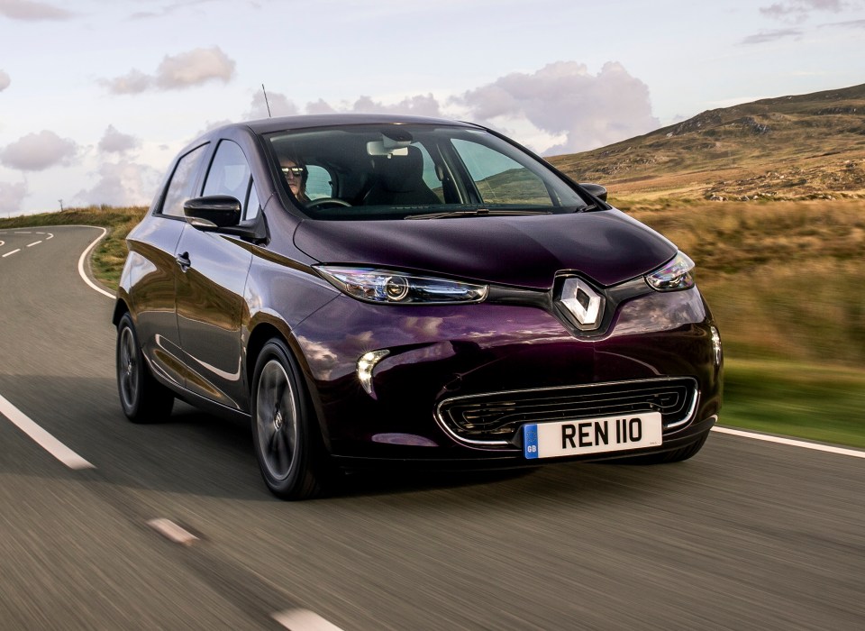  The Renault Zoe can hit 245 miles without needing to be plugged in