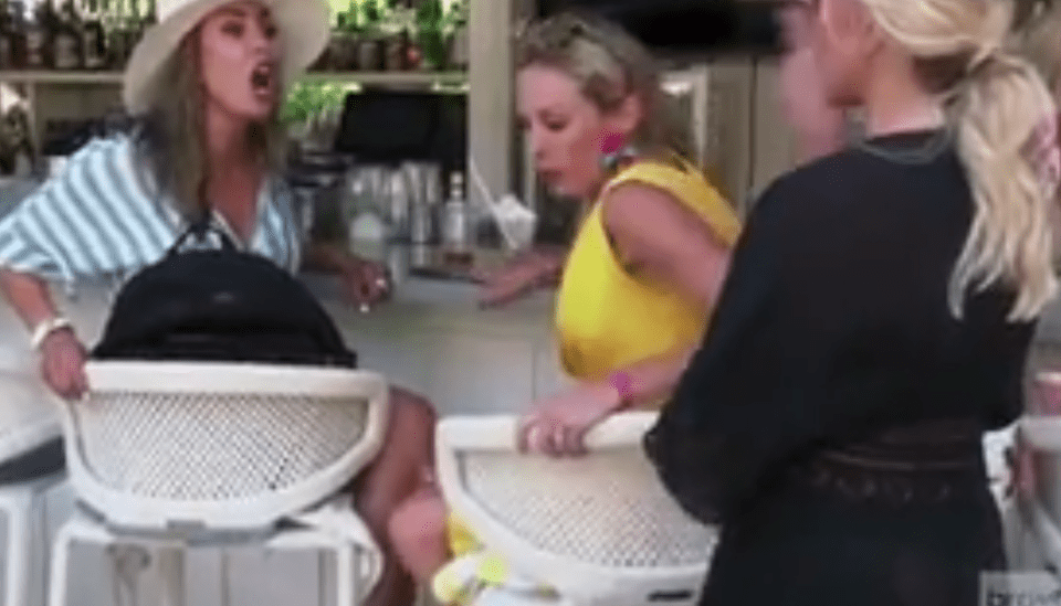  Kelly, left, accused RHOC co-star Tamra Judge of being a liar in an explosive scene