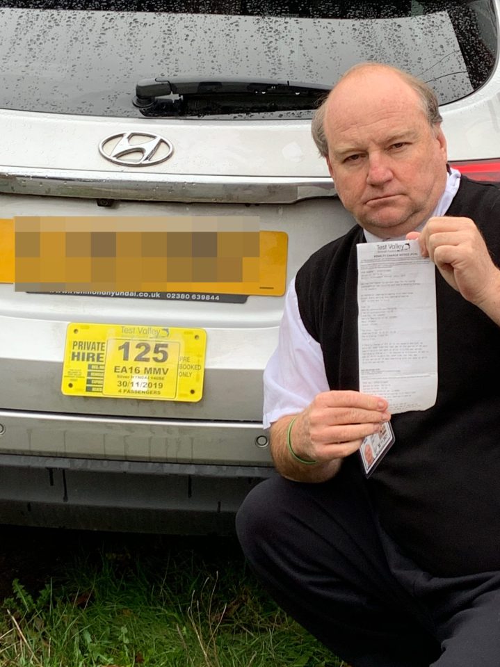  Cabbie Victor Isaac got fined after stopping for 'less than sixty seconds' to help an elderly customer