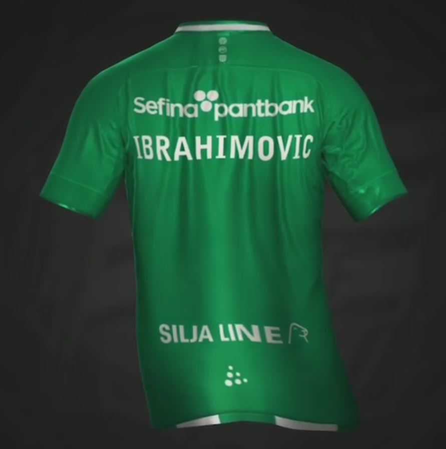  The video showed the Hammarby shirt with his name written across the back like a new signing