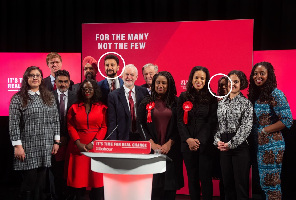 Two candidates Corbyn appeared on stage with were accused of anti-Semitism themselves