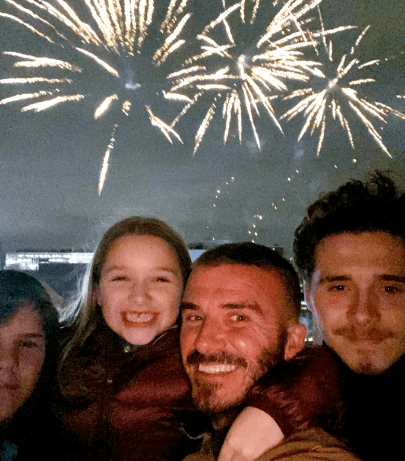  David documented his fantastic fireworks night with the kids