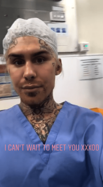  He shared footage of himself in hospital scrubs