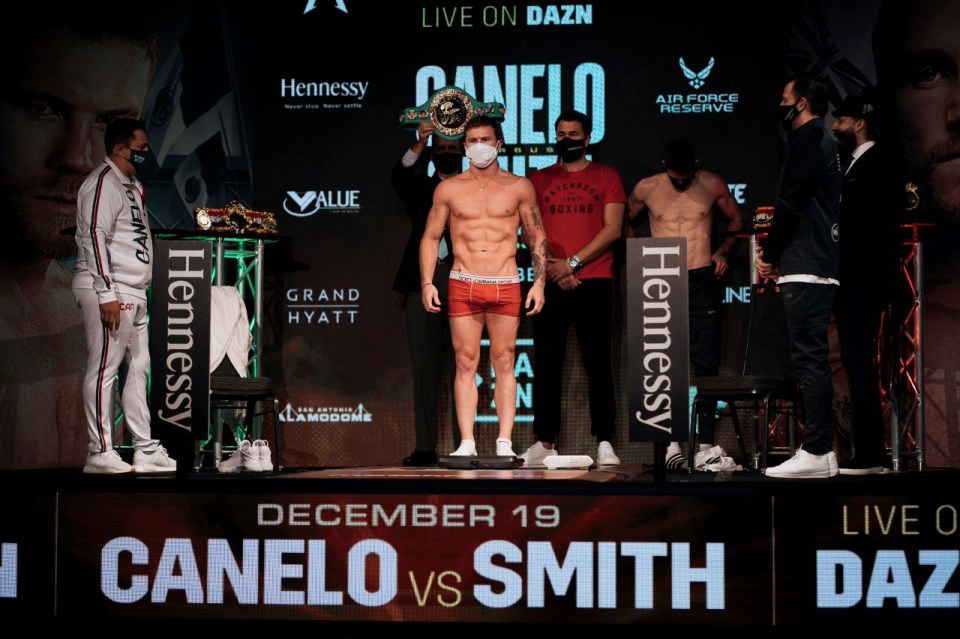 Canelo most-recently dropped down to super-middleweight to beat Smith