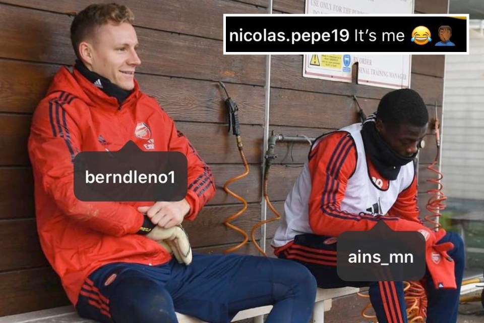  Nicolas Pepe called out Arsenal after a social media gaffe saw him tagged as Ainsley Maitland-Niles