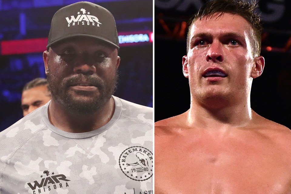  Dereck Chisora could fight Oleksandr Usyk for the WBO heavyweight belt, according to Eddie Hearn