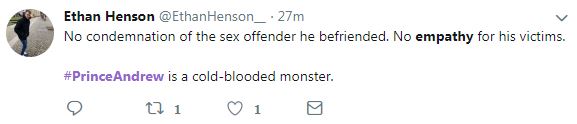 This viewer called the prince a 'monster'