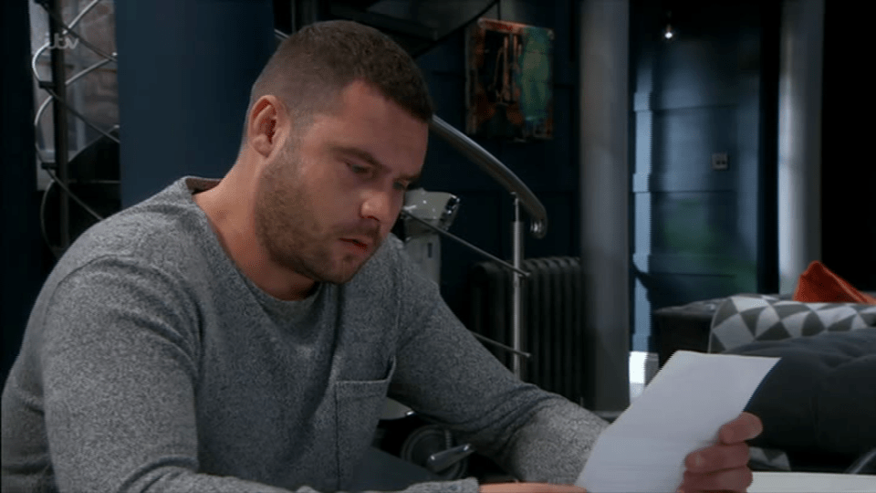  Aaron opens the divorce papers and is devastated