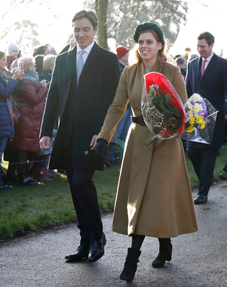 Princess Beatrice broke royal convention when she brought her fiance along to the Queen's Christmas celebrations in Sandringham 