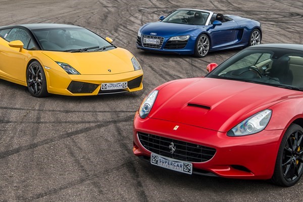  Buyagift offers an experience day where you get to test drive three supercars