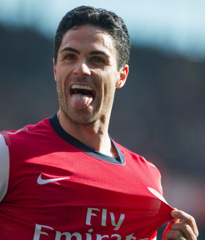  Before becoming assistant coach at Man City, Arteta played for the Gunners