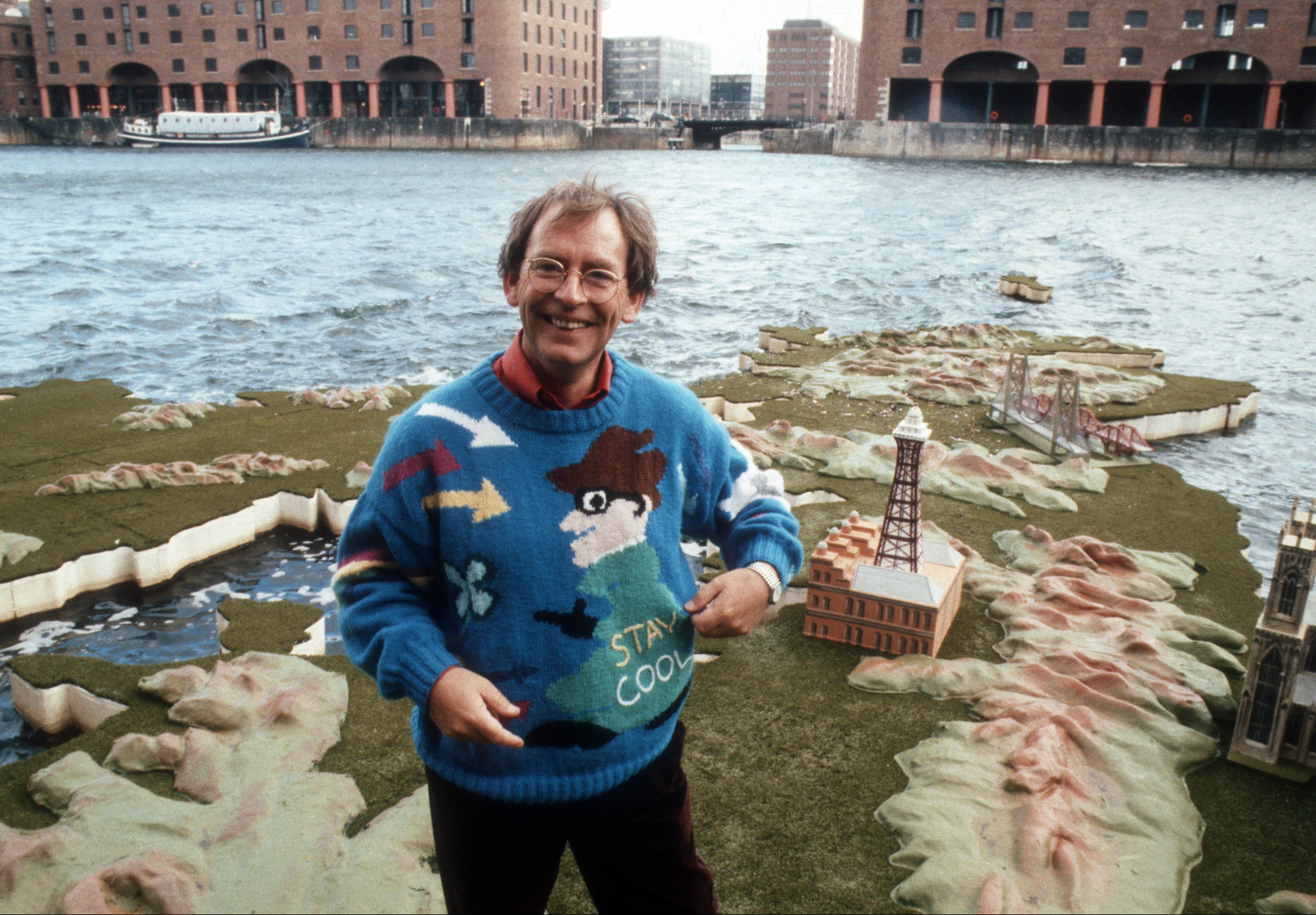 Talbot was famed for his weather forecasts on ITV during which he would leap about on a floating map of Britain and Ireland