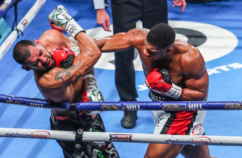  Joshua smashed Eric Molina in three rounds in 2016