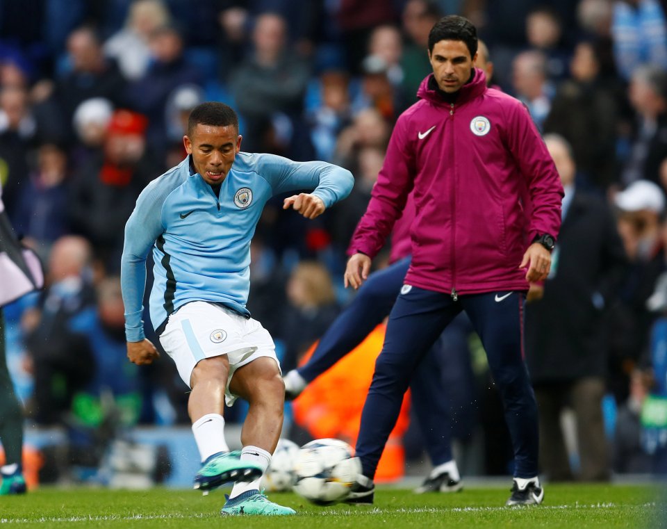  Gabriel Jesus has enjoyed playing under Pep Guardiola and Mikel Arteta