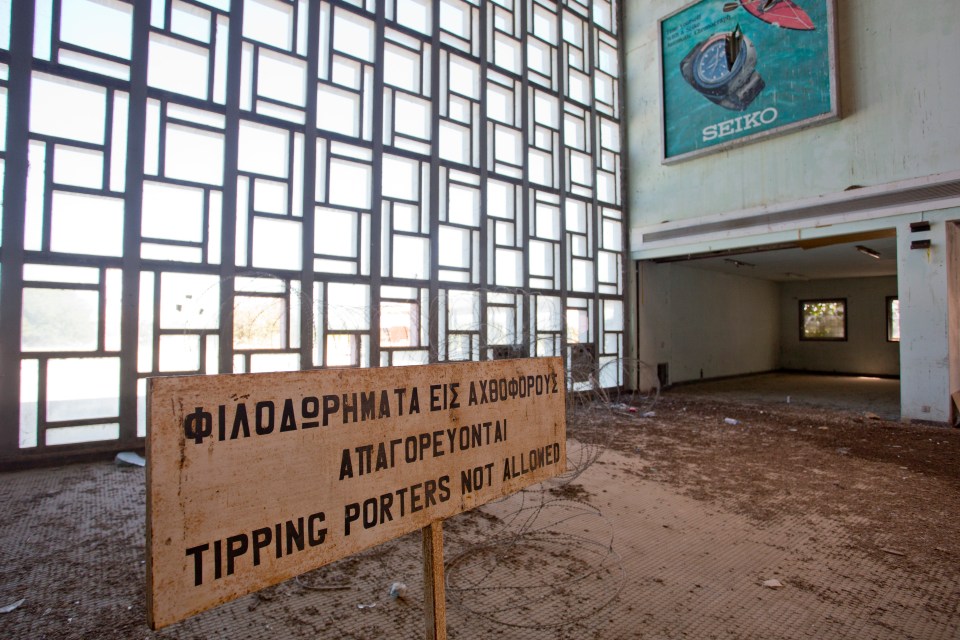  The airport has been left to decay since it was abandoned