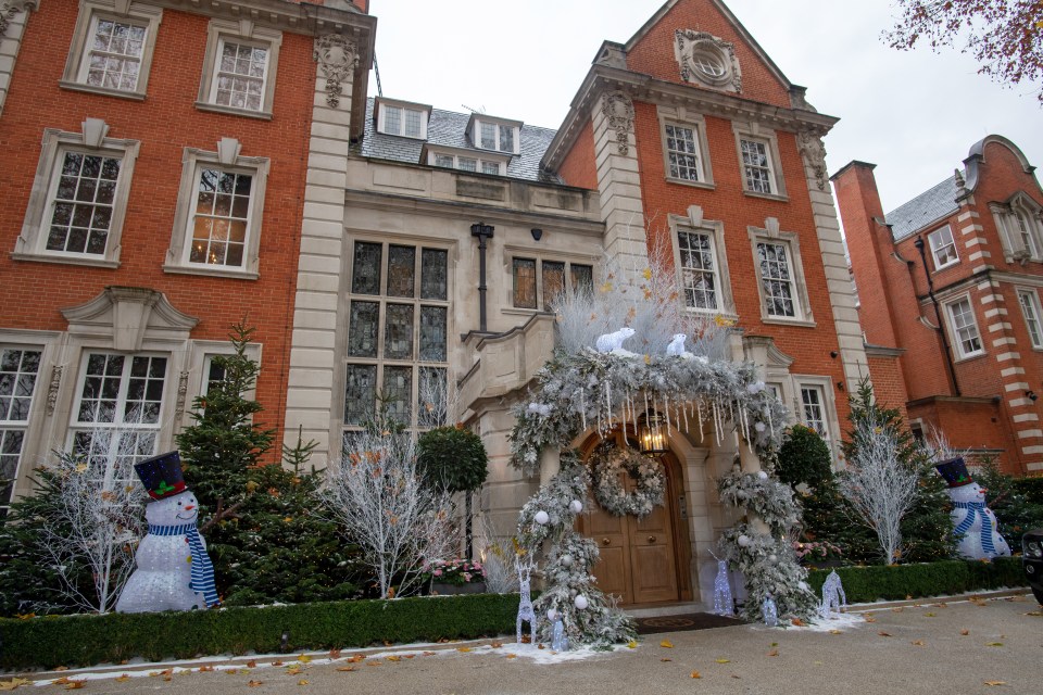  Thieves broke into her mansion, pictured, on Friday night and nabbed £50 million worth of gems