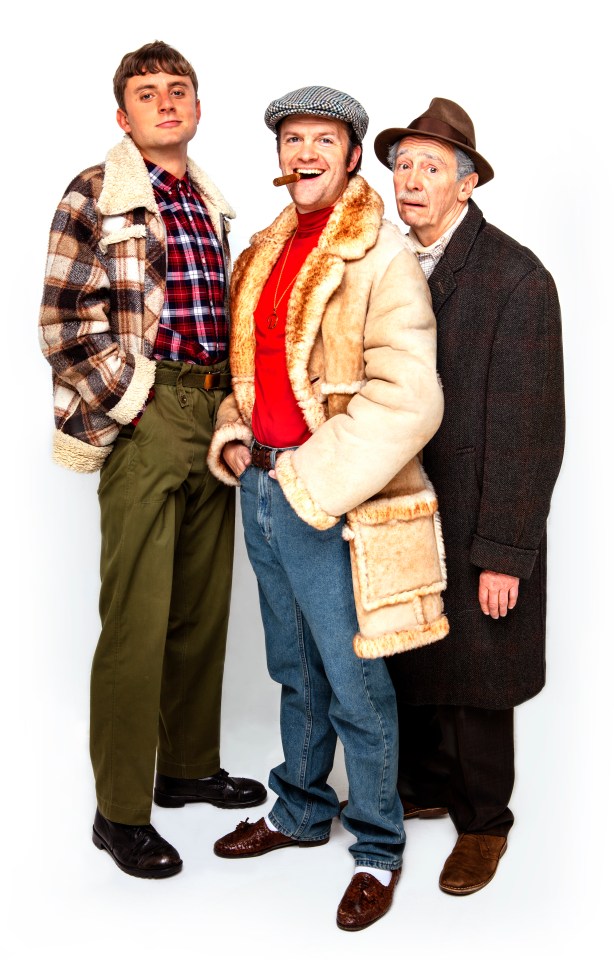  Paul as Grandad, right, with Del Boy and Rodney in hit stage show