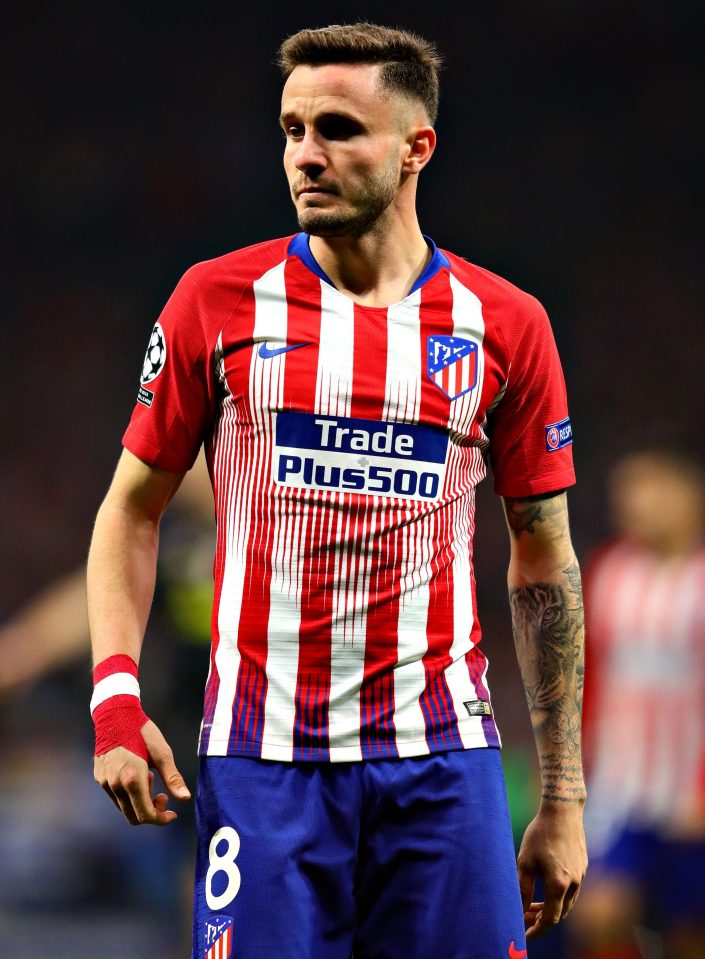  Saul Niguez at Atletico Madrid is also on the Red Devils' radar