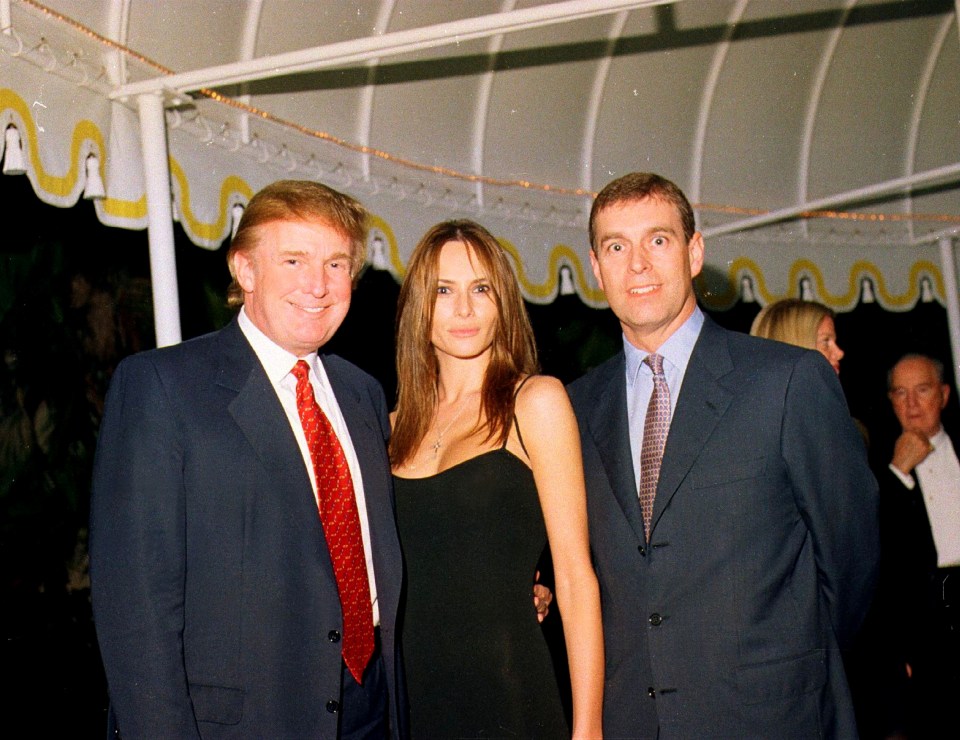  Trump and Melania with a separate event in Palm Beach, Florida the same year