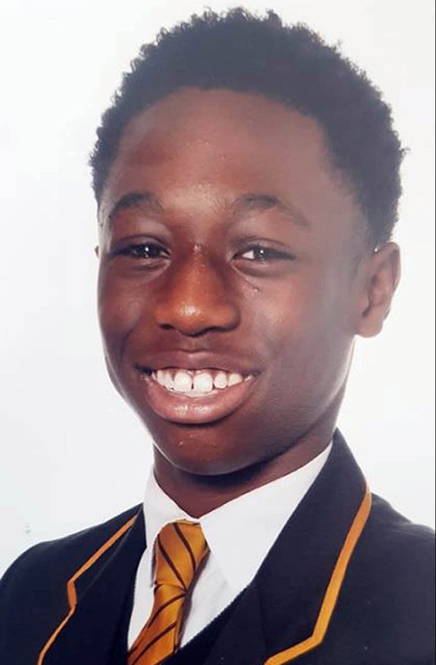  Baptista Adjei was stabbed to death in his school uniform in Stratford, East London in October