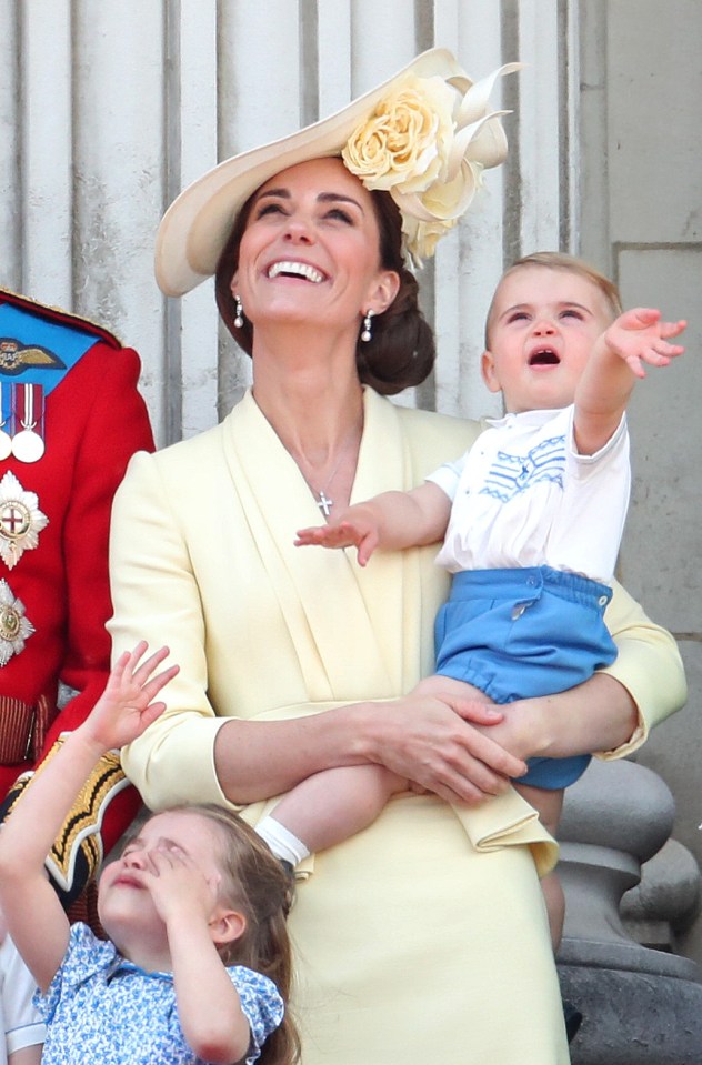  Prince Louis will be left at home with Kate's parents while they go to church