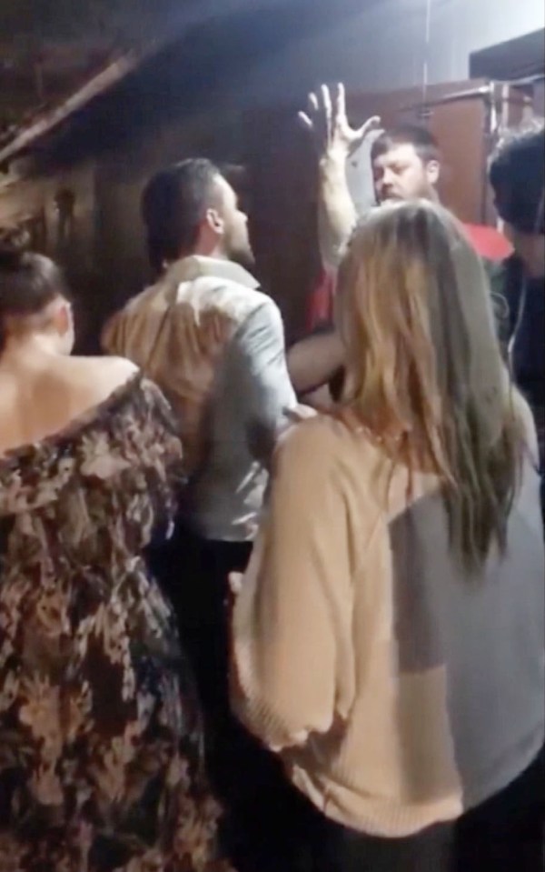 The moment Liam Payne confronts bouncers during brawl in Texas