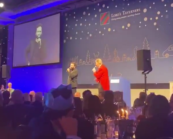  Nish Kumar even got whacked in the head with a bread roll at the Lord’s Taverners festive lunch