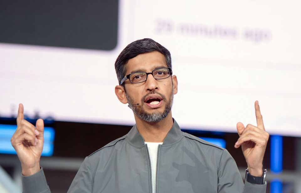  Sundar Pichai, Chief of Google - a company that is 'proud' of its tax-avoidance tricks as they are simply 'capitalism'