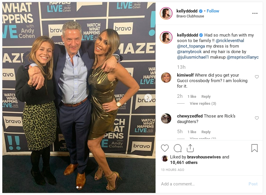  Fiancé Rick Leventhal and his daughter were in the WWHL audience