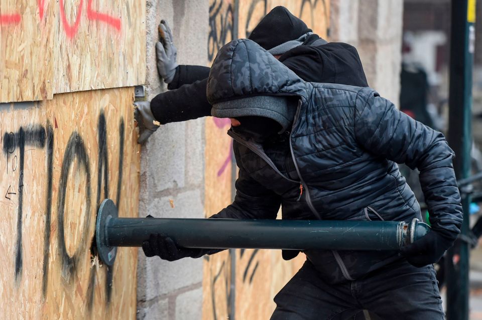  A march in Paris saw clashes with police