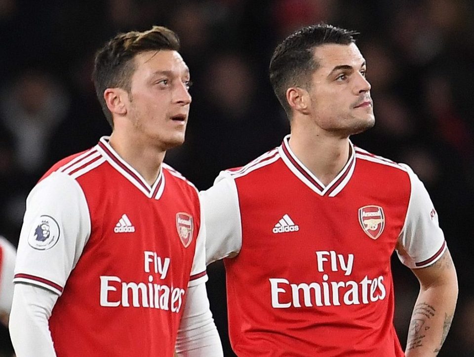  Mesut Ozil and Granit Xhaka are culpable in the Gunners engine room