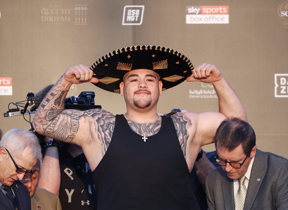  Andy Ruiz Jr weighed in at an astonishing 20 stone 3 lbs