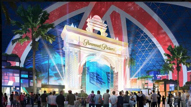  This artist's impression shows the grand entrance of the resort