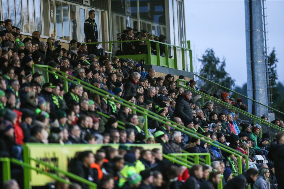  There is an allegation that a supporter was racist towards a player in the game between Forest Green and Scunthorpe