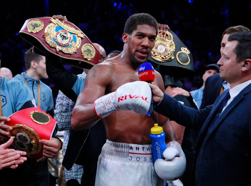  Anthony Joshua is back on top of the boxing world after righting June's wrong and getting his revenge