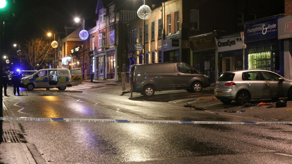  Chislehurst High Street was cordoned off by police