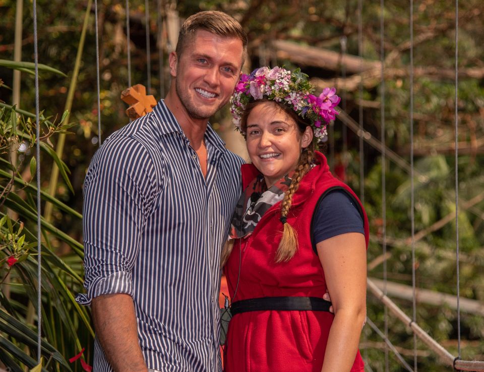  Dan greeted Jacqueline after she was crowned Queen of the Jungle