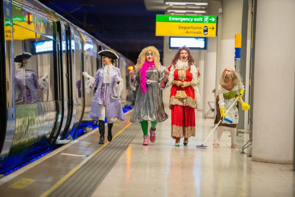  The performance was on board a Heathrow Express service