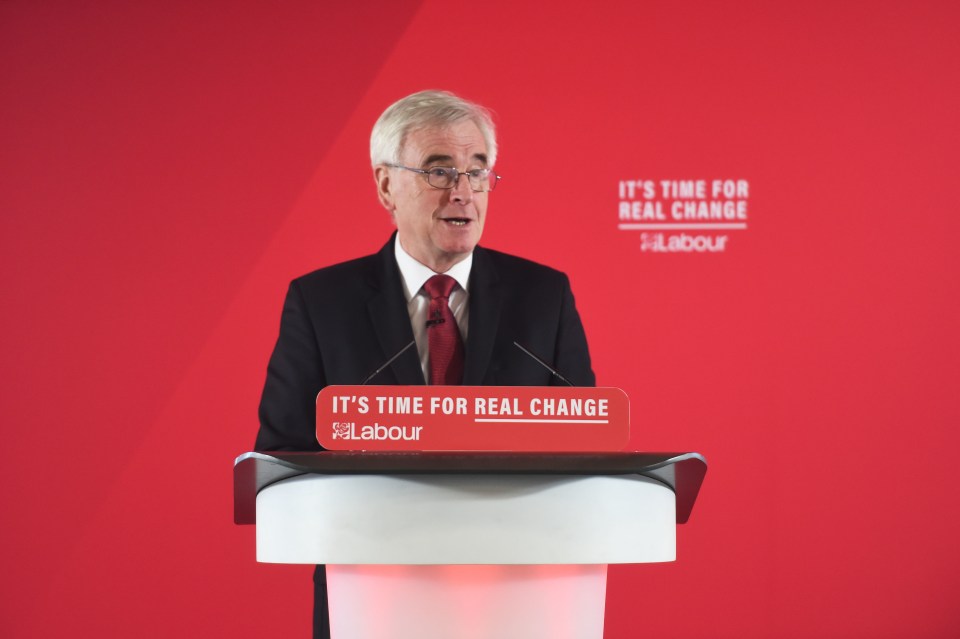 McDonnell said earlier there wouldn’t be a run on the pound if Labour wins on Thursday