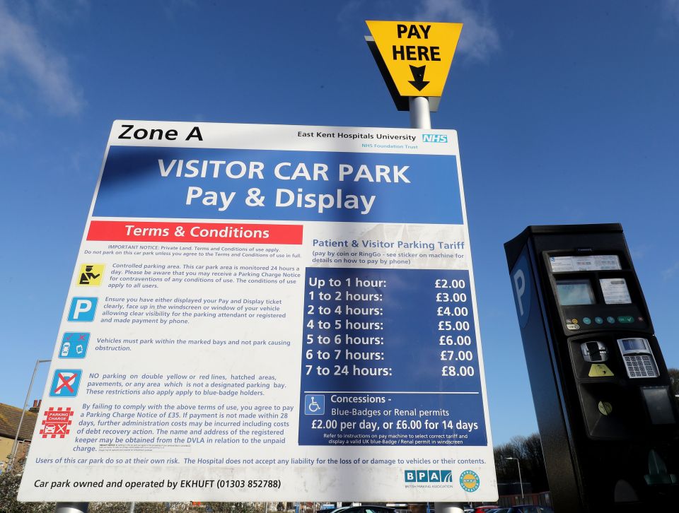 Some NHS workers will have to start paying for their parking again 