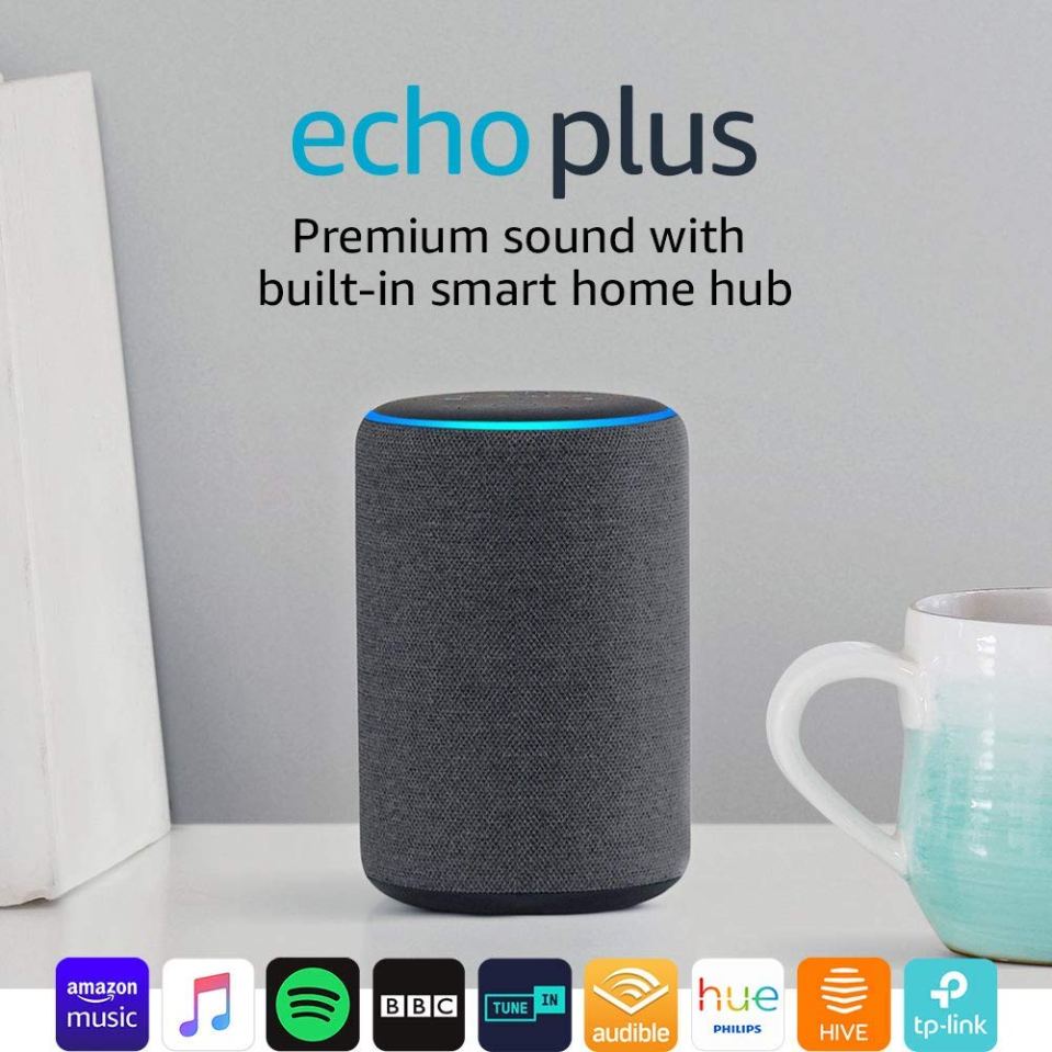  The Echo Plus is like the regular Echo with upgraded audio