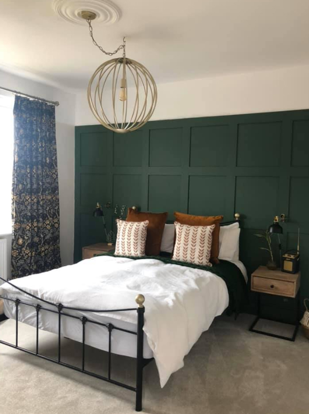 A woman has shared her incredible bedroom transformation using MDF wood and paint