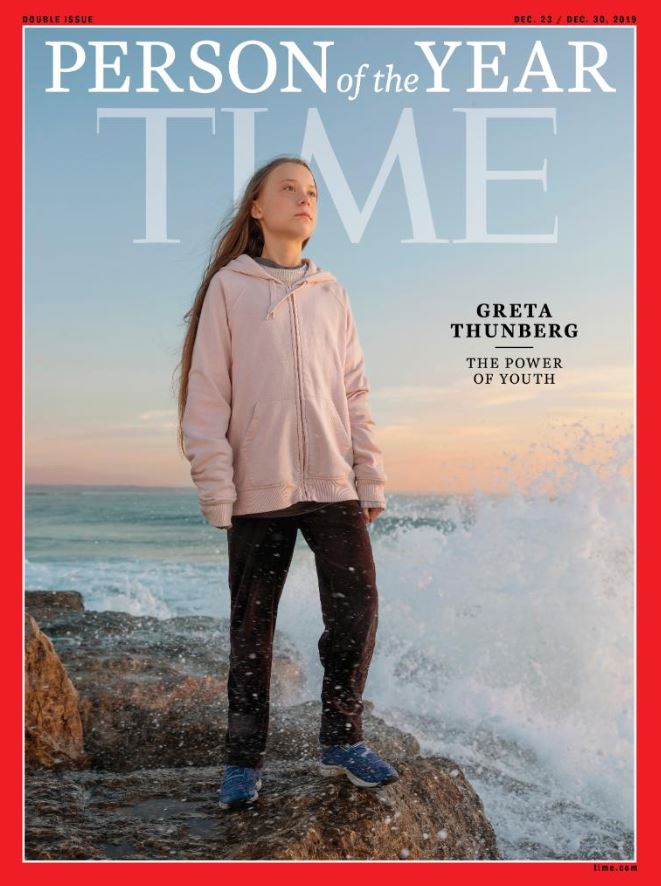  Greta Thunberg has been named Time Magazine's Person of the year 2019