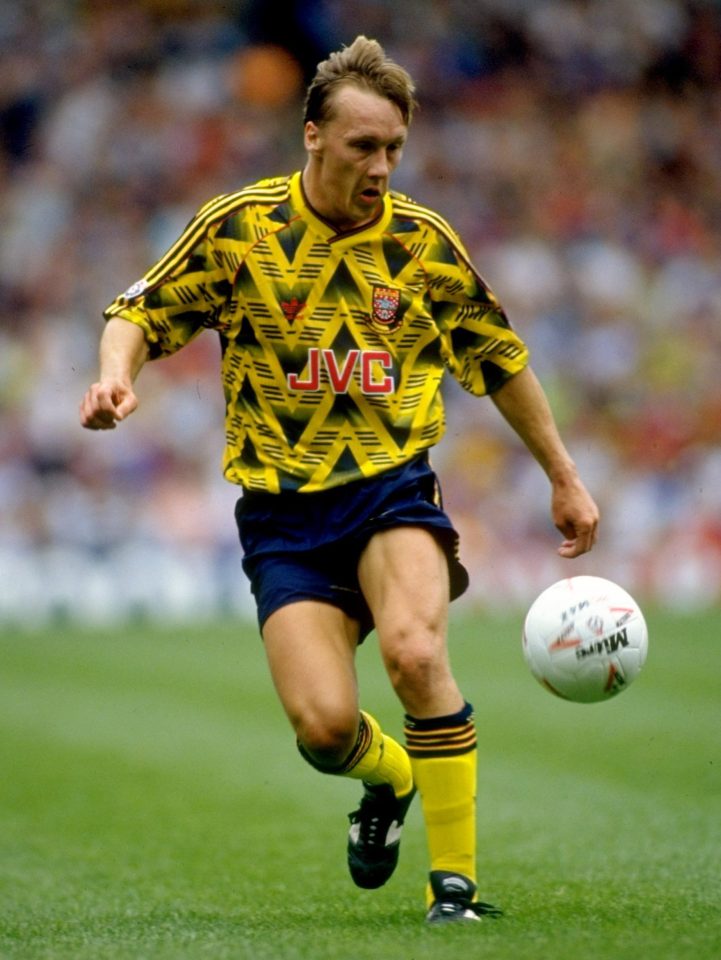  Lee Dixon sported the iconic jersey during his playing career with Arsenal