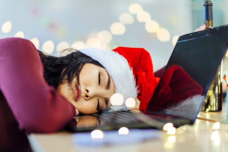  It's beginning to feel a lot like Christmas... especially for workers who can add a 'hangover day' to their list of perks