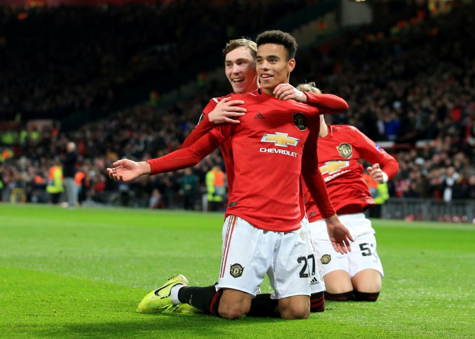  Mason Greenwood shone for Man United in the Europa League group stages, netting four goals as they eased into the knockout rounds