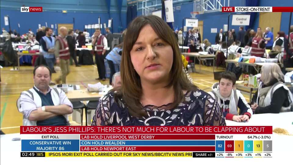  Ruth Smeeth slammed Labour as the 'racist party' in a rant at Jeremy Corbyn after the election result