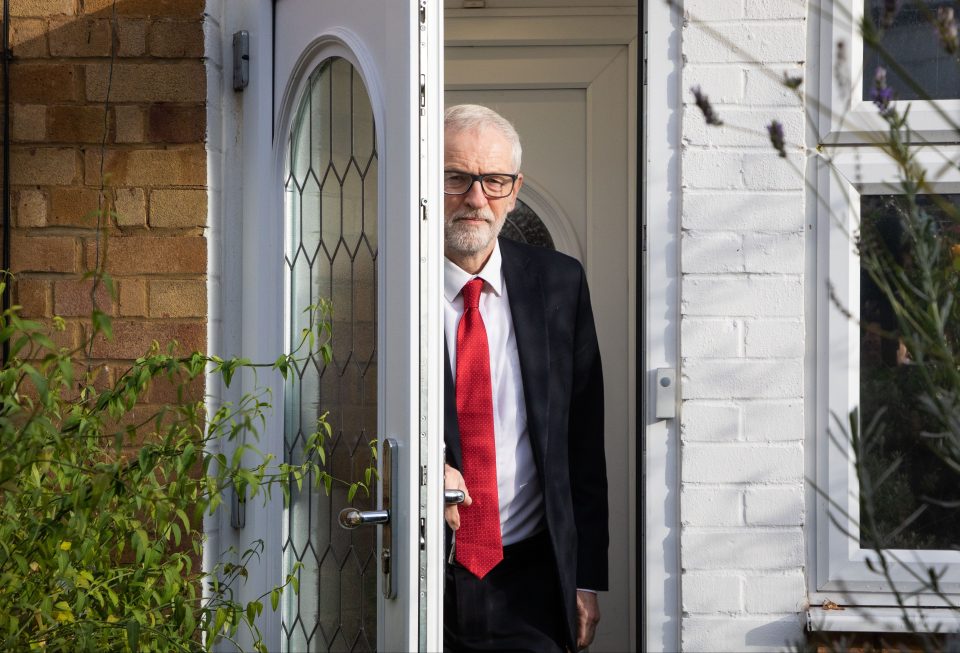  Walking out... Jeremy Corbyn has said he will stand down after Labour's devastating defeat